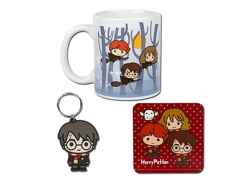 Sherwood Harry Potter Taza de cerámica Llavero de goma y Posavasos de corcho