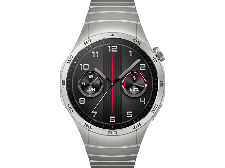 Huawei Watch GT4 46 mm AMOLED Hasta 14 días de autonomía Plata