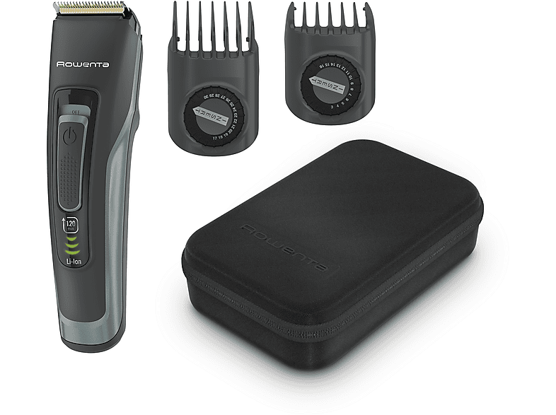 Rowenta TN5224 Advancer 29 longitudes Recortadora cabello y barba 2 peines 120 min autonomía Corte preciso Acero Inox Negro