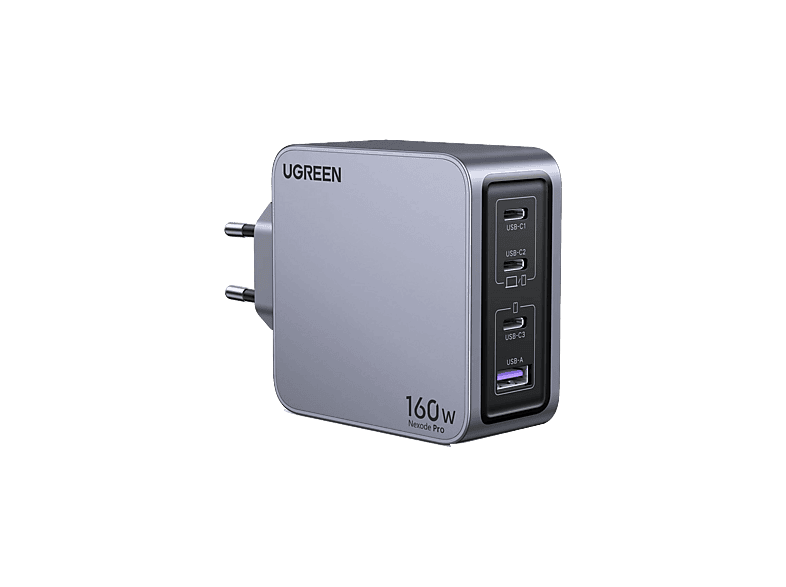 Ugreen UGR25877 Universal 160W 3x USB-C 1x USB-A Gris