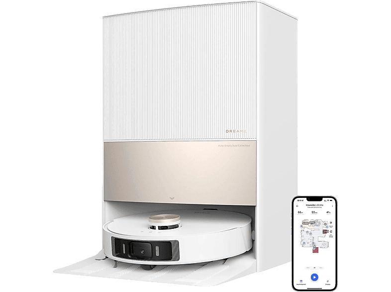 Dreame L20 Ultra Friegasuelos Autonomía hasta 260 min Vaciado automático Blanco
