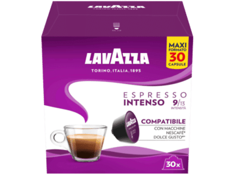 Lavazza Espresso intenso Robusta y Arábica Compatible con Nespresso 30 cápsulas