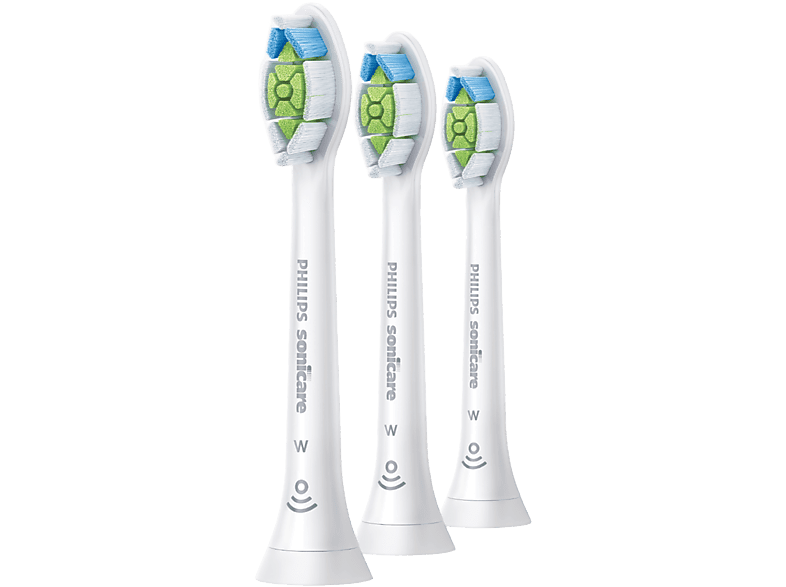 Philips Optimal White HX6063/87 Cabezal Sonicare Pack 2+1 Blanqueador Control antiplaca Suavidad media Blanco