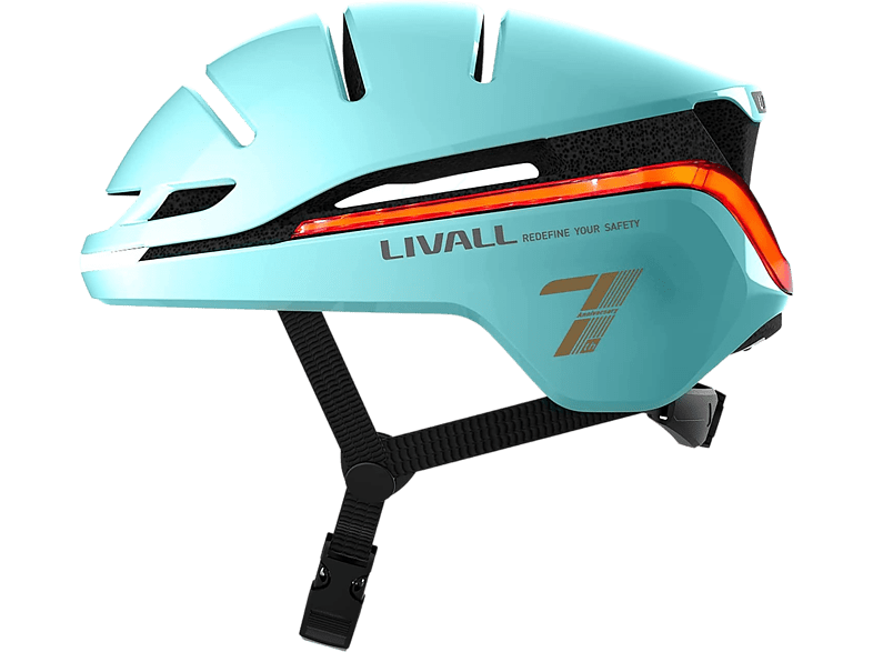 Livall EVO21 M (54 - 58 cm) Control remoto Iluminación 360º Alarma SOS Batería 500 mAh Menta