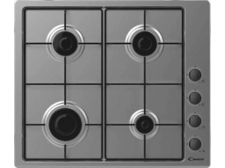 Candy Idea CHW6LBX Gas 4 quemadores Válvula seguridad Sicurflame 60cm Mandos independientes Inox