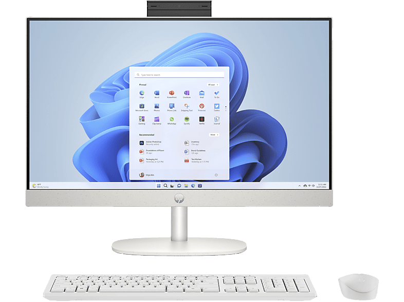 HP 24-cr0009ns 23.8 Full HD AMD Ryzen™ 5 7520U 16GB RAM 512GB SSD Gráficos AMD Radeon™ Windows 11 H Blanco