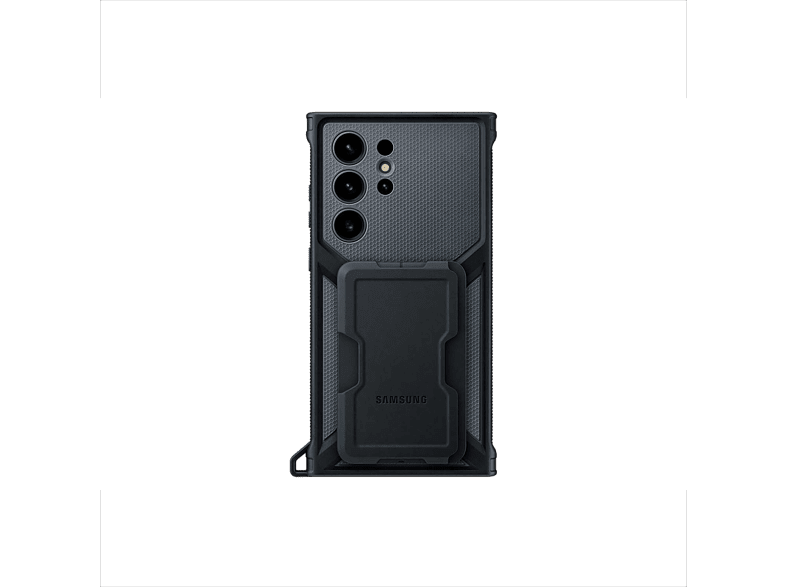 Samsung Para Samsung Galaxy S23 Ultra 5G Trasera Rugerizada Con Soporte Titanio