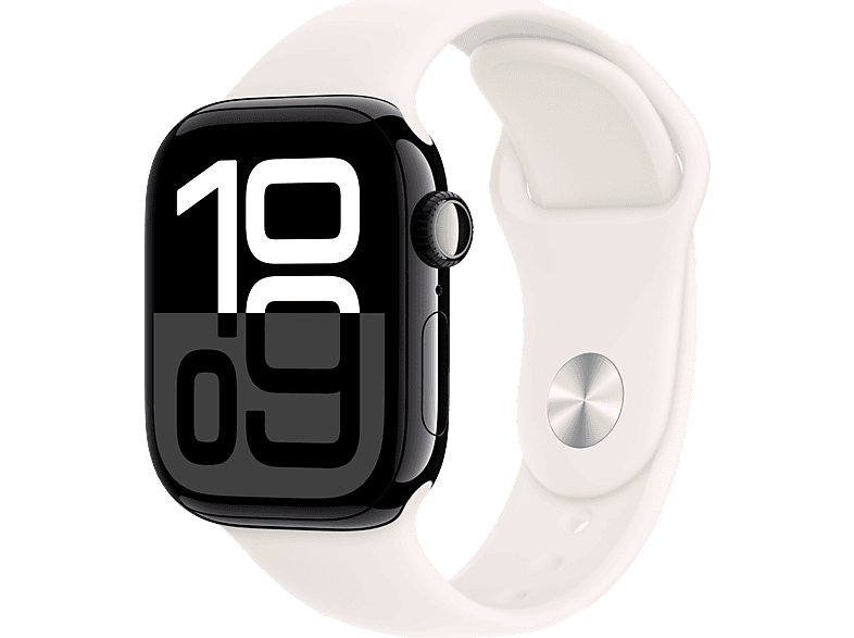 Apple Watch Series 10 (2024) GPS + Cellular 42 mm Gesto de doble toque Caja de aluminio Oro rosa Correa deportiva Rosa rubor Talla M/L