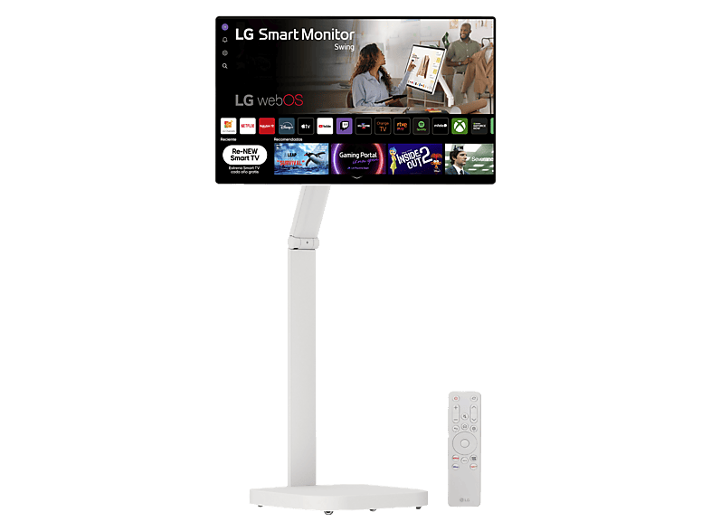 LG Smart Monitor Swing 32U889SA-W UHD 4K Táctil Smart TV IPS USB Tipo-C webOS 24 Blanco