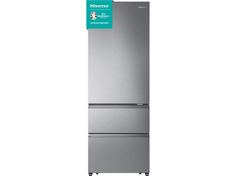 Hisense RT641N4AIE No frost 200 cm 149 l Inverter Cajón frutas y verduras Inox
