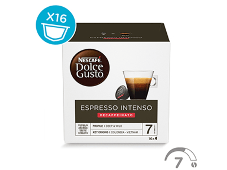 Dolce Gusto Espresso Intenso Decaffeinato Pack de 16 cápsulas para 16 tazas