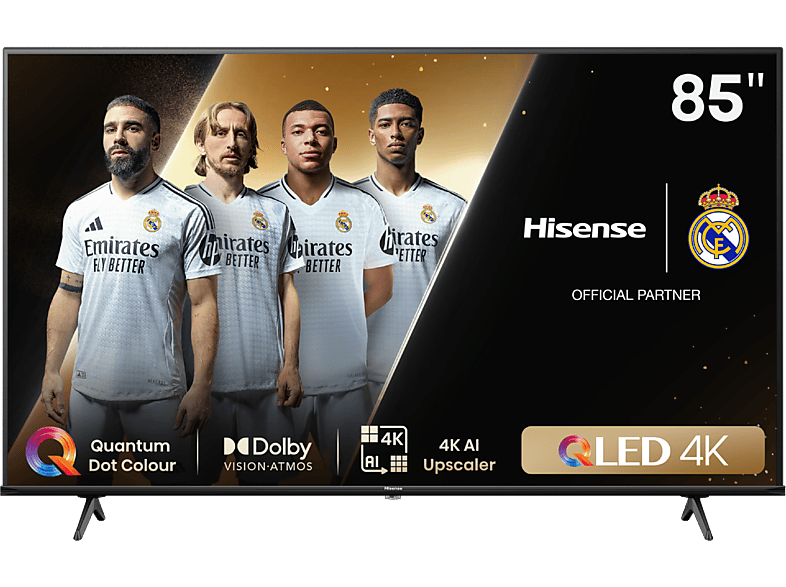 Hisense 85E7NQ UHD 4K Dolby Vision&Atmos Sensor de luz Modo Deportes Air Play IA Negro