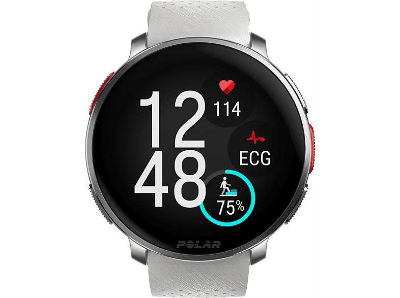 Polar Vantage V3 Blanco 22 mm 1.39 AMOLED GPS EGC en la muñeca