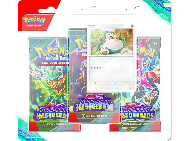 Magicbox Pokémon: Scarlet & Violet 6 - Twilight Masquerade: 3 Pack Blister Aleatorio