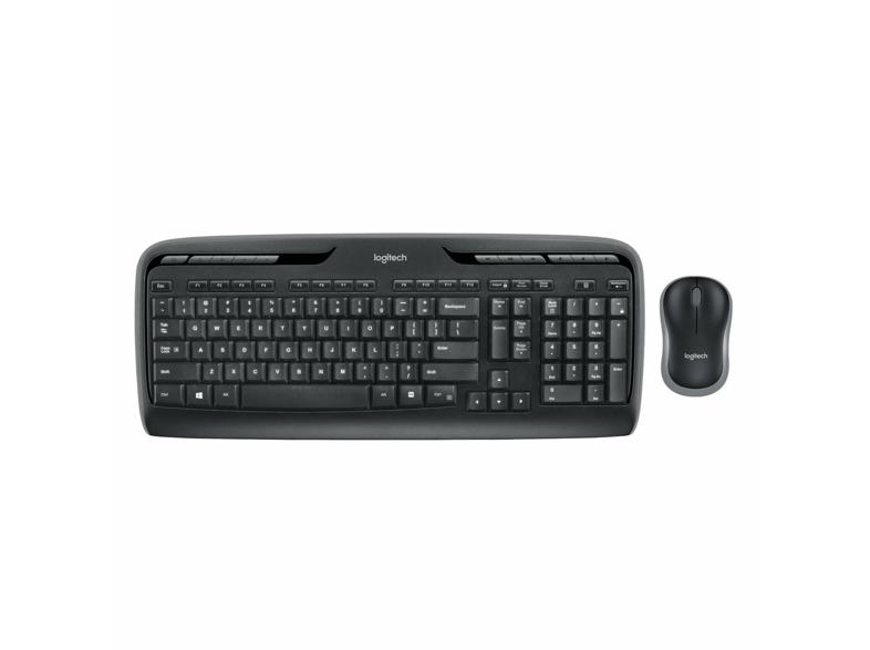 Logitech Wireless Combo MK330 Inalámbrico Bluetooth USB Negro