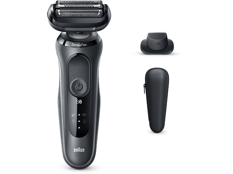Braun Series 6 60-N1200s Recortadora de precisión Eléctrica Autonomía 50 min Gris