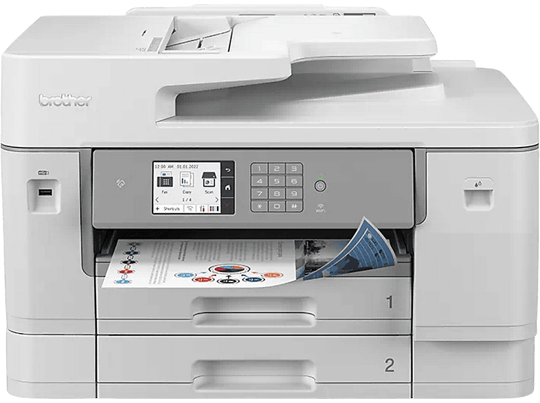 Brother MFC-J6955DW Color/ Blanco y negro Velocidad 30ppm Brother Apps WiFi Gris