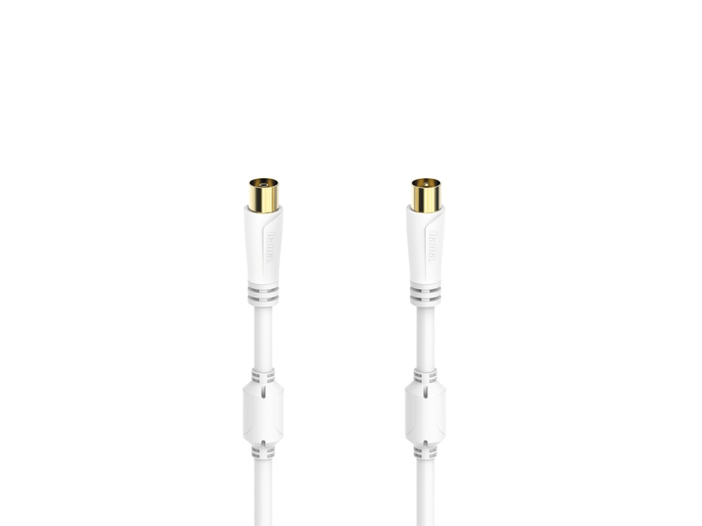 Hama 00205247 Coaxial 100 dB 3 m Blanco