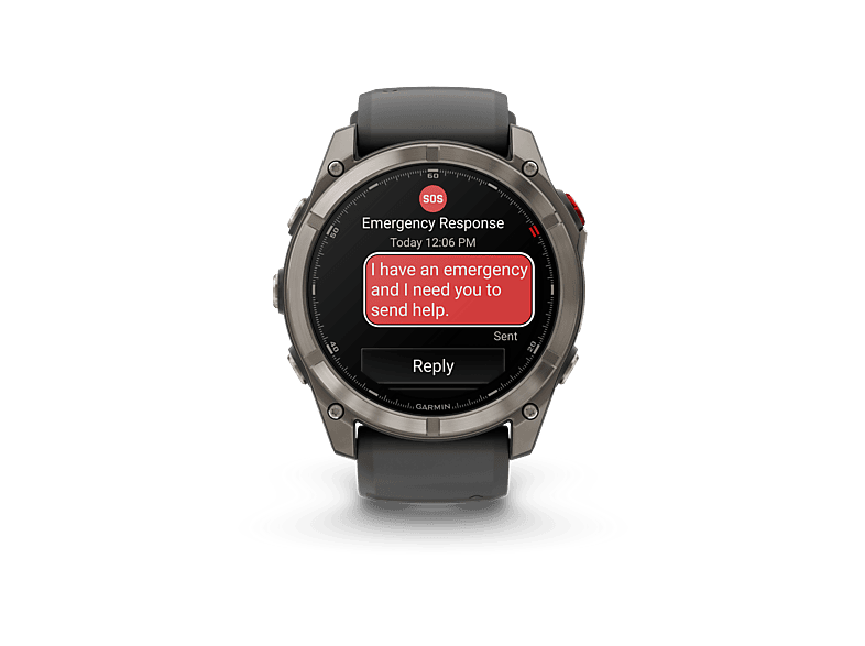 Garmin FĒNIX® 8 PRO 47mm AMOLED Correa de Silicona Cristal de Zafiro Buceo Certificado Negro