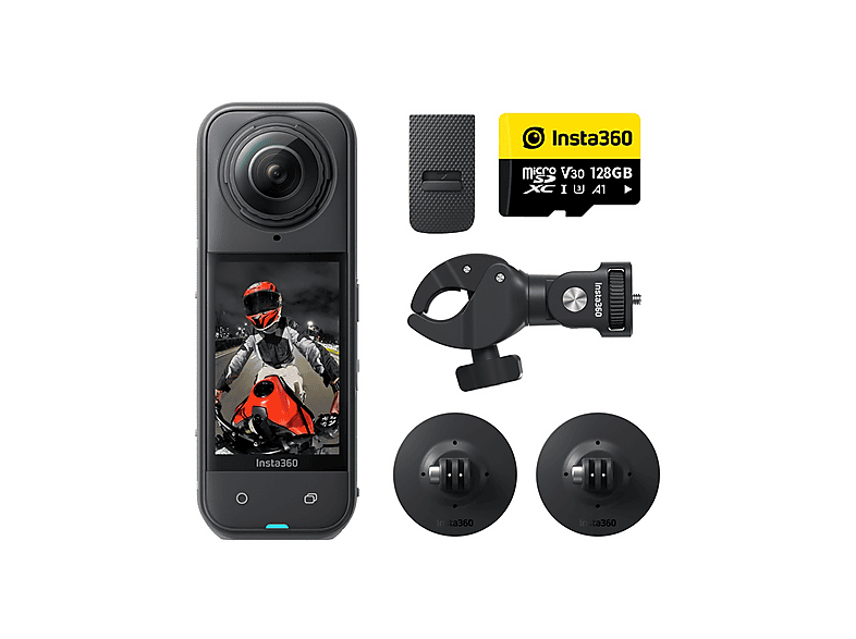 Insta360 X5 8K 185 min Autonomía Sensor 1/1,28 Triple Chip de Inteligencia Artificial Negro