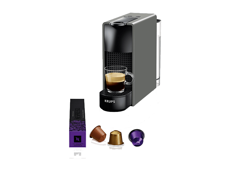 Nespresso® Krups XN110B Essenza Mini 1310 W 19 Bar 0.6 L Calentamiento en 25 s Apagado automático Gris