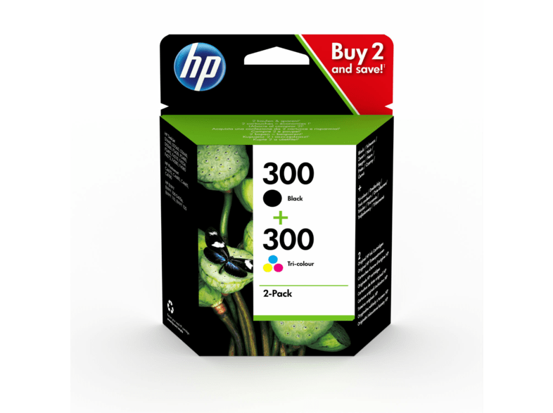 HP 300 Combo 2 Pack Negro/Tricolor CN637EE
