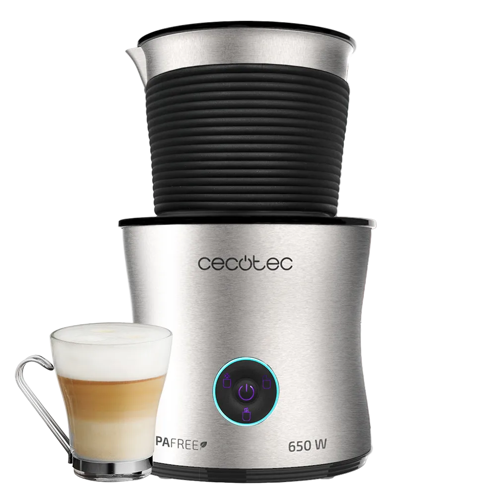 Cecotec Power Moca Spume 5000. 4 en 1 Prepara Chocolate Jarra Apta para Lavavajillas