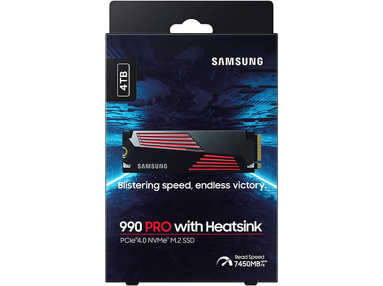 Samsung 990 PRO Heatsink M.2 PCI Express 4.0 V-NAND TLC NVMe 2.0 Negro