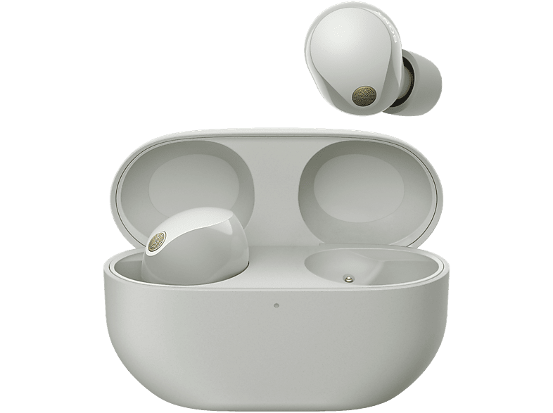 Sony WF1000XM5S Cancelación de ruido (Noise Cancelling) Hi Res audio Google assistant Alexa Siri 24 horas IPX4 Plata