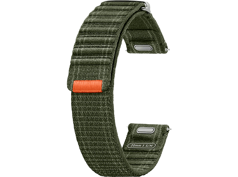 Samsung Fabric Band Para Samsung Galaxy Watch7 Tela y Velcro Fácil ajuste Talla S/M Khaki