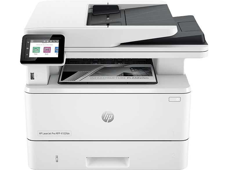 HP LaserJet Pro 4102fdn 40 ppm Doble cara Fax HP Smart Blanco
