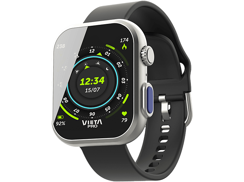 Vieta Extrem 3 AMOLED 1.96 Aleación de zinc Bluetooth Autonomía 240 h IP67 Negro