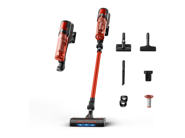 Rowenta  X Force 8.80 RH1872E 250 W Potencia succión 100 AW 1.3 kg 60 min autonomía 0.44 l Ligera Especial Mascotas Rojo