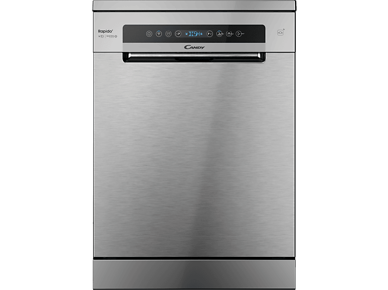 Candy Rapido' CF 5C7F1X 15 servicios 8 programas Inicio Diferido Motor Inverter 60 cm Conectividad Wi-Fi Inox