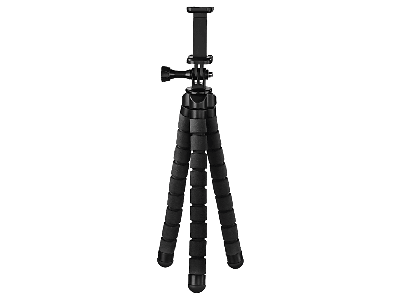 Hama Flex Para Smartphone y GoPro 300g Carga Altura 26 cm Se Dobla hasta 360º Negro
