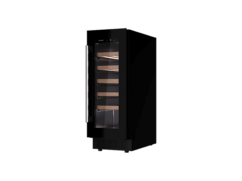 Teka RVU 10020 GBK Cíclico 20 botellas LED Puerta Reversible Doble Cristal Tintado Negro