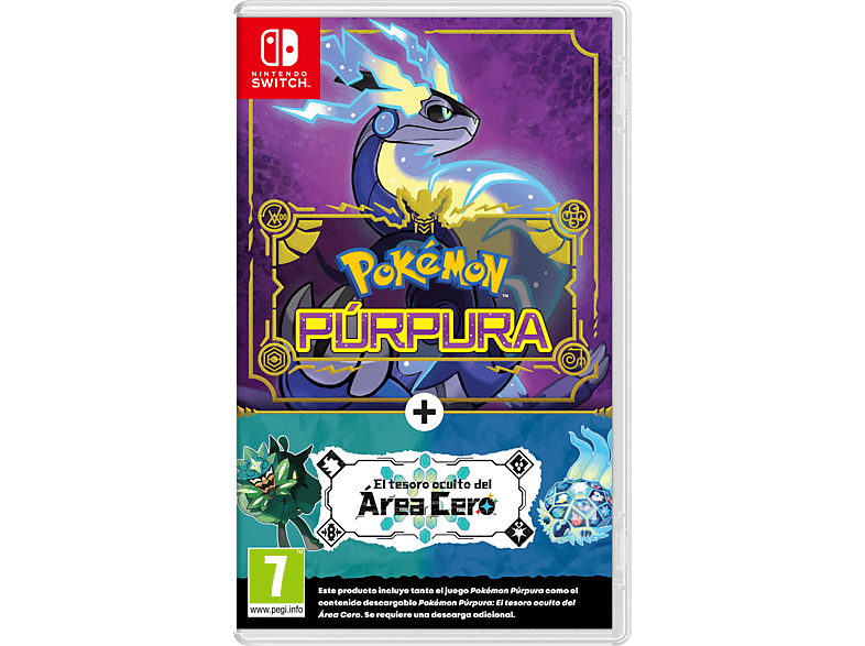 Nintendo Switch Pokémon Púrpura + Pase de Expansión: El Tesoro Oculto del Área Cero