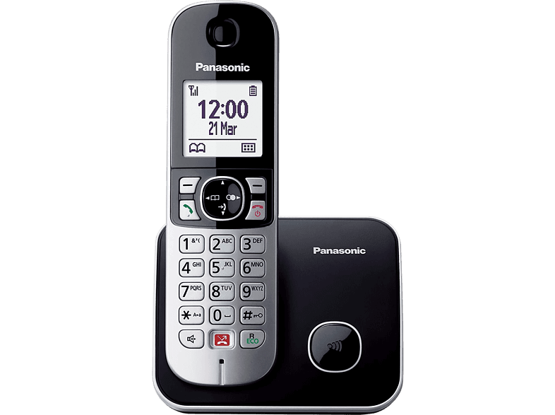 Panasonic KX-TG6861SP Inalámbrico Identificación de llamadas No molestar Negro + Base