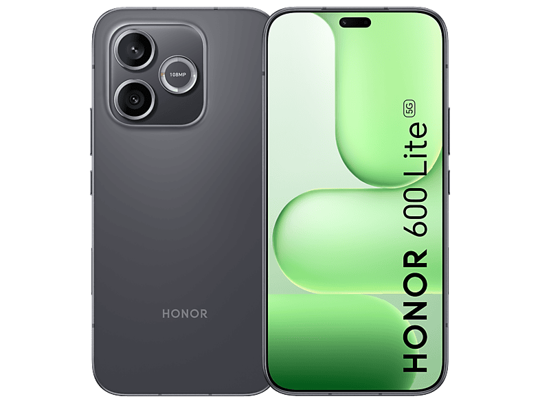 Honor 600 Lite Velvet Black 256 GB 8 GB RAM 6.6  AMOLED MediaTek Dimensity 7100 Elite 6520 mAh