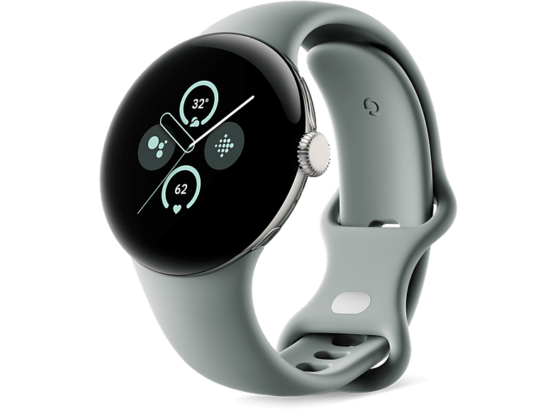 Google Pixel Watch 2 41 mm AMOLED GPS Android Caja aluminio oro champagne Correa deportiva verde liquen