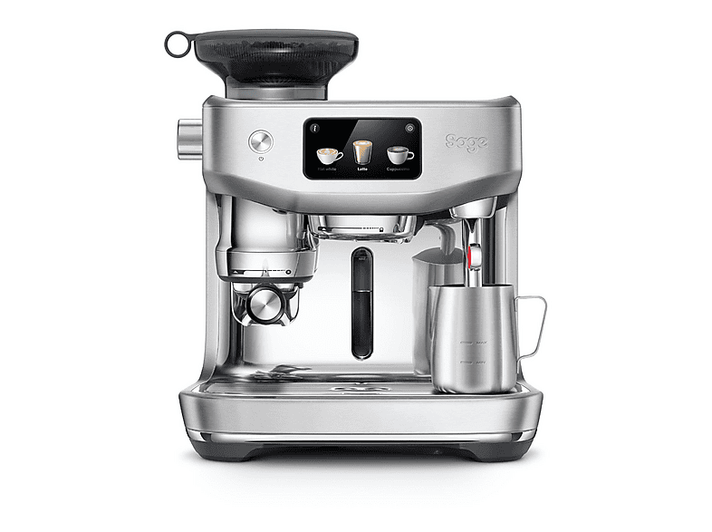 Sage Oracle™ Jet 9 bar 1600 W 2.3L 2 Tazas Muele Dosifica y Prensa ThermoJet® Acero inoxidable cepillado