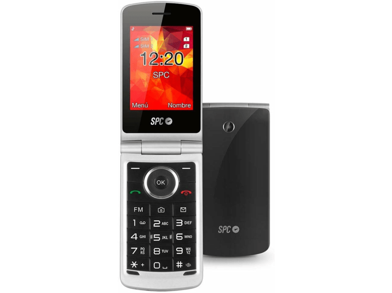 SPC Opal Para 500 contactos Con tapa Bluetooth Cámara Radio FM Dual SIM Negro