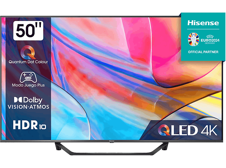 Hisense 50A7KQ UHD 4K Quantum Dot Colour Dolby Vision&Atmos Modo Juego Plus Negro