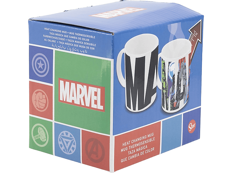 Logo Marvel Termosensible Cerámica 325 ml