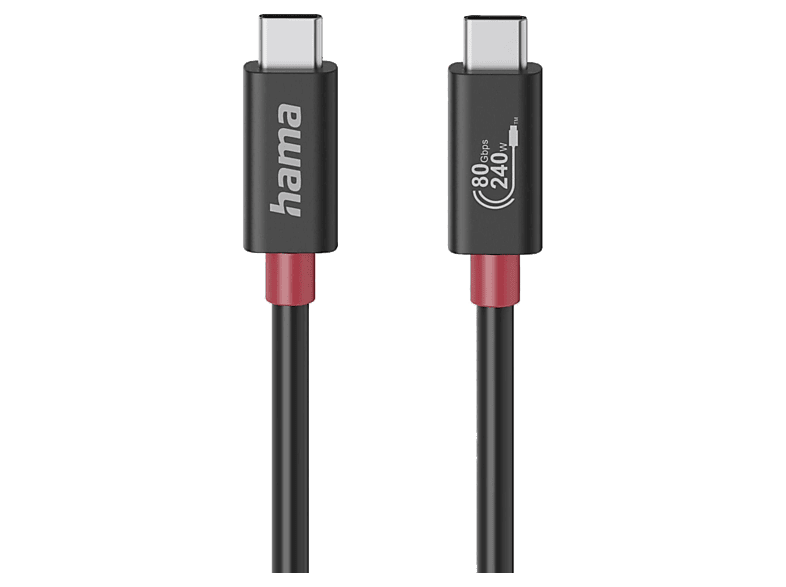 Hama 00200799 E-Marker USB-C a USB-C 1m 240 W Negro