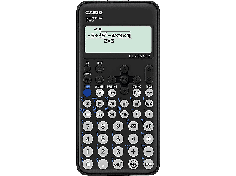 Casio FX-82SPCW Más de 300 funciones Unidades de ángulo Pantalla LCD Negro