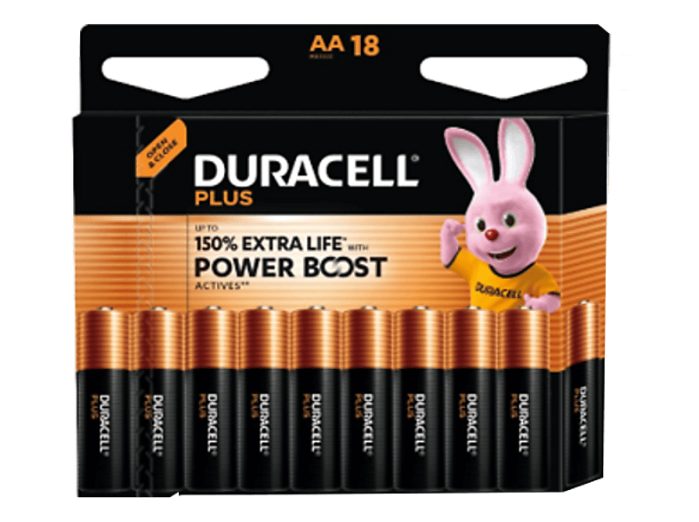 Duracell LR6 AA Pack de 18