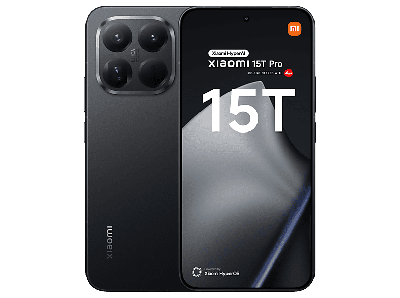 Xiaomi 15T Pro Negro 1 TB 12 GB RAM 6.83 AMOLED  WQHD+ Eye Care MediaTek Dimensity 9400+ 5500 mAh