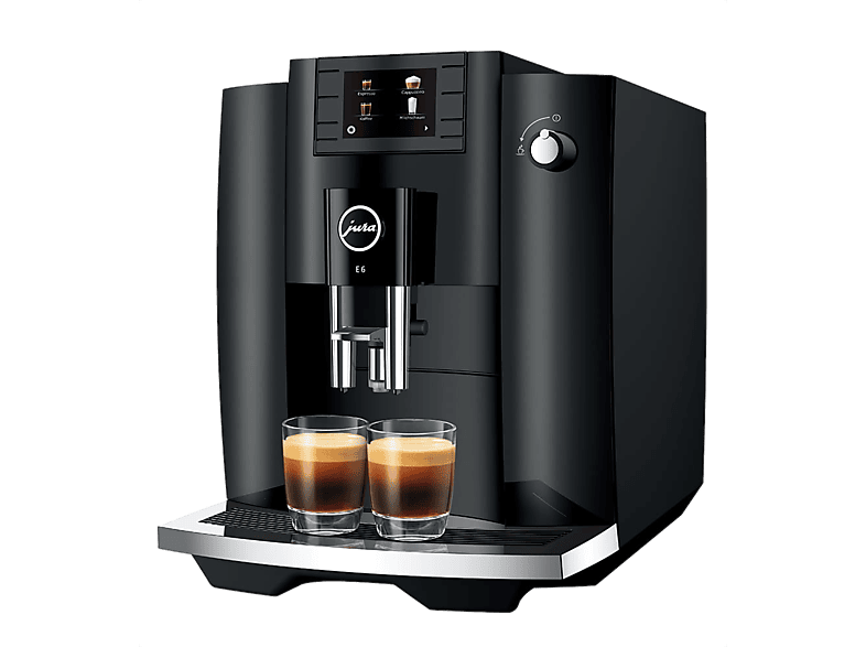 Jura E6 15 bar 1450 W 2 tazas Easy Cappuccino Molienda profesional Negro