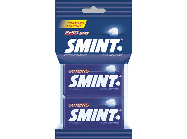 Smint Twinpack Sabor Menta Sin Gluten Sin Azúcar 2x50 unidades 70g